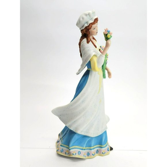Lenox French Flower Maiden Woman with Iris Floral Bouquet Dh122 - Picture 4 of 10